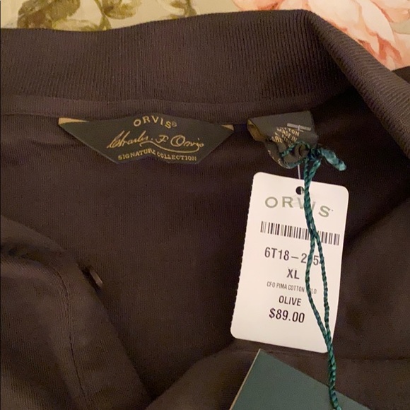 Orvis Signature Collection Longsleeve Cotton Polo - Picture 2 of 4